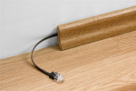 Goobay CAT 6 platt patchkabel, U/FTP, svart kopparledare (CU)