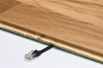 Goobay CAT 6 platt patchkabel, U/UTP, svart kopparledare (CU)