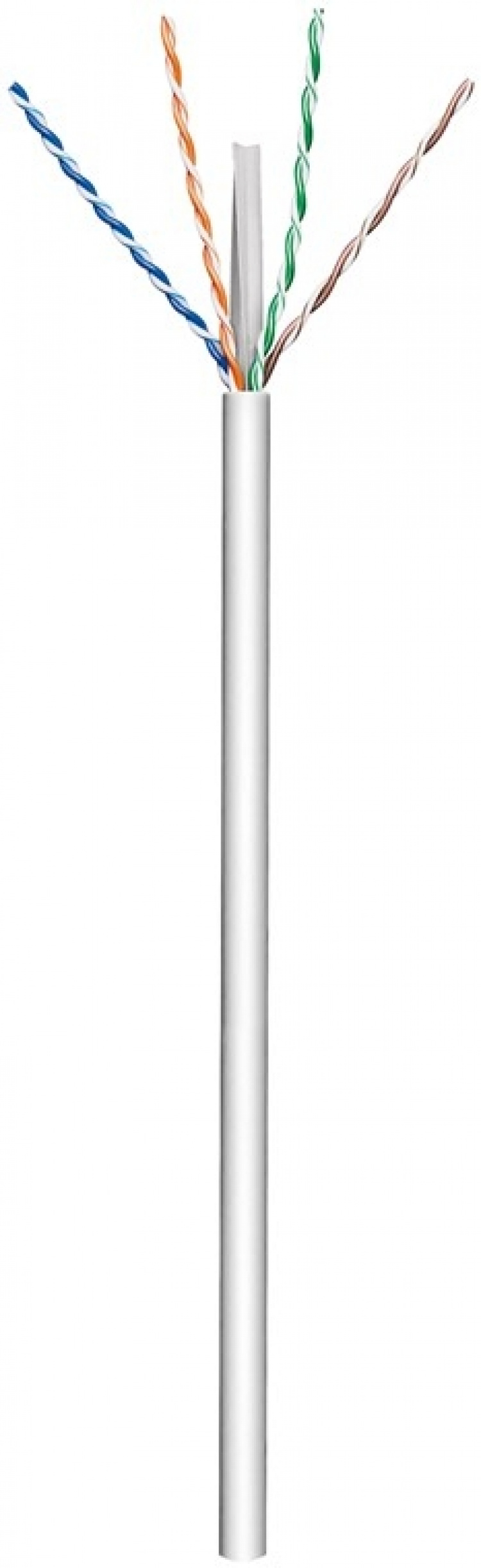 Goobay CAT 6 patchkabel, U/UTP, grå kopparklädd aluminiumledare (CCA), AWG 23/1 (solid), kabelhölje PVC