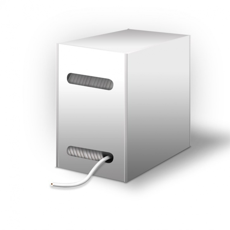 Goobay CAT 6 patchkabel, U/UTP, grå kopparklädd aluminiumledare (CCA), AWG 23/1 (solid), kabelhölje PVC Goobay CAT 6 patchkabel, U/UTP, grå kopparklädd aluminiumledare (CCA), AWG 23/1 (solid), kabelhölje PVC