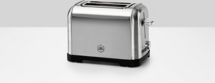 OBH Nordica Metropolitan -leivänpaahdin, 2 viipaleelle, teräs