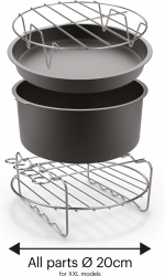 OBH Nordica Easy Fry -lisävarustesetti OBH Nordica XXL airfryer -malleihin