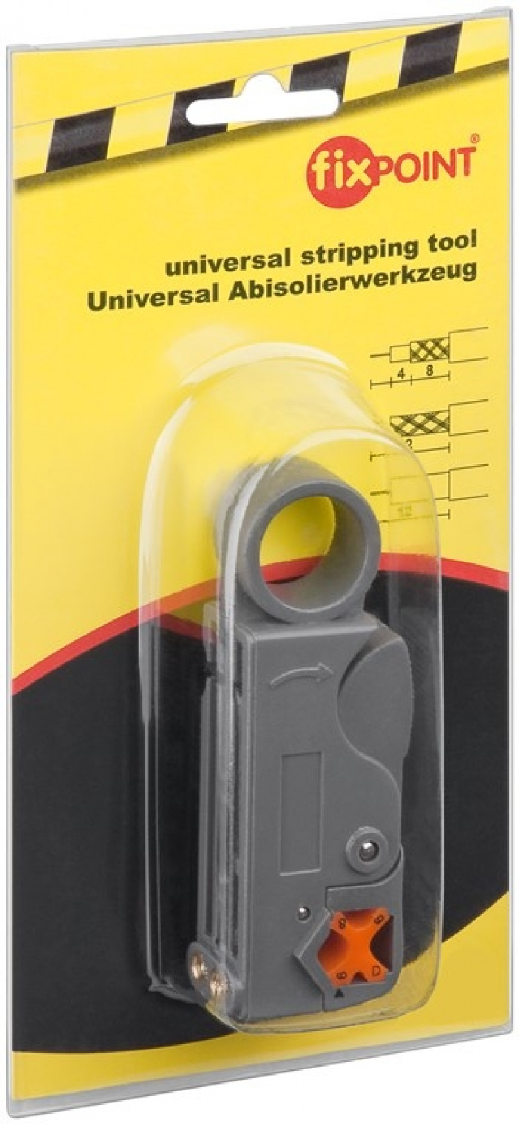 Fixpoint Kabelskalare med 2 skärblad skalningslängd: min. 4 mm, 6 mm, 8 mm och max. 12 mm