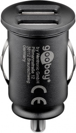 Goobay Dubbel USB-bilsladdare (12 W) 12 W max. 2,4 A (12/24 V) 2x USB Goobay Dubbel USB-bilsladdare (12 W) 12 W max. 2,4 A (12/24 V) 2x USB