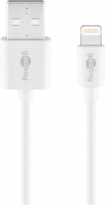 Goobay Apple Lightning laddningssats (5 W) Strömförsörjning med Apple Lightning-kabel 1 m (vit) Goobay Apple Lightning laddningssats (5 W) Strömförsörjning med Apple Lightning-kabel 1 m (vit)