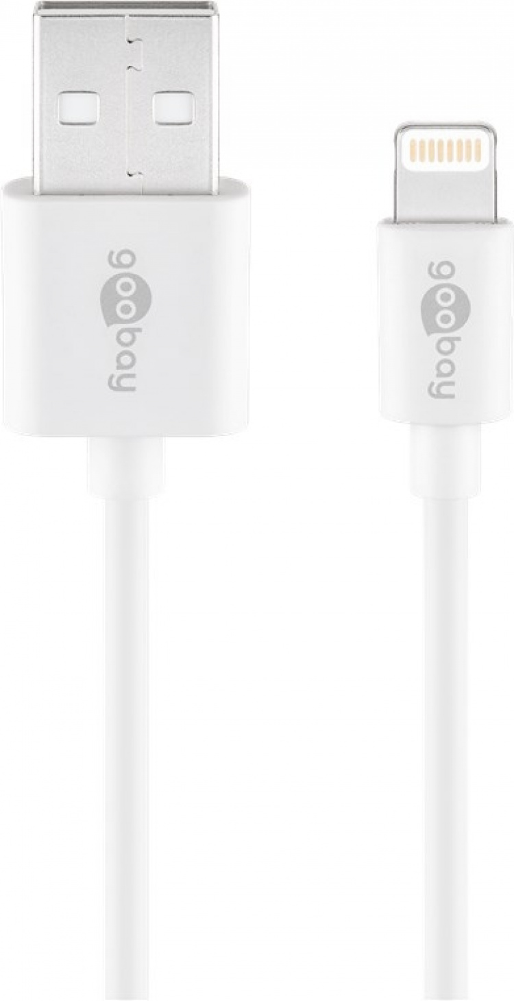 Goobay Apple Lightning laddningssats (5 W) Strömförsörjning med Apple Lightning-kabel 1 m (vit) Goobay Apple Lightning laddningssats (5 W) Strömförsörjning med Apple Lightning-kabel 1 m (vit)