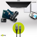 Goobay Micro-USB till USB-A textilkabel med metallkontakter 1 m elegant och extra robust anslutningskabel för enheter med Micro-USB-anslutning Goobay Micro-USB till USB-A textilkabel med metallkontakter 1 m elegant och extra robust anslutningskabel för enheter med Micro-USB-anslutning