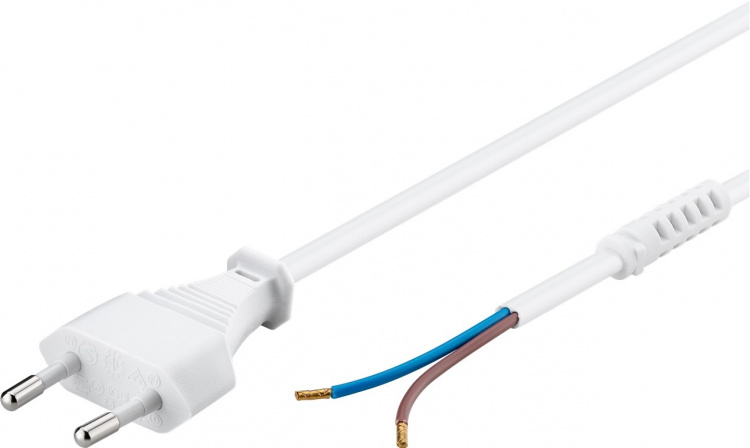 Goobay Kabel med euro-kontakt för montering, 1,5 m, vit Euro-kontakt (typ C, CEE 7/16) > lösa kabeländar Goobay Kabel med euro-kontakt för montering, 1,5 m, vit Euro-kontakt (typ C, CEE 7/16) > lösa kabeländar