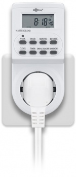 Goobay 3 kpl:n sarja, digitaalinen ajastin Helppokäyttöinen digitaalinen ajastin