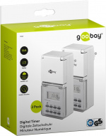 Goobay Set med 2, digital timer IP44 Lättanvänd digital timer Goobay Set med 2, digital timer IP44 Lättanvänd digital timer