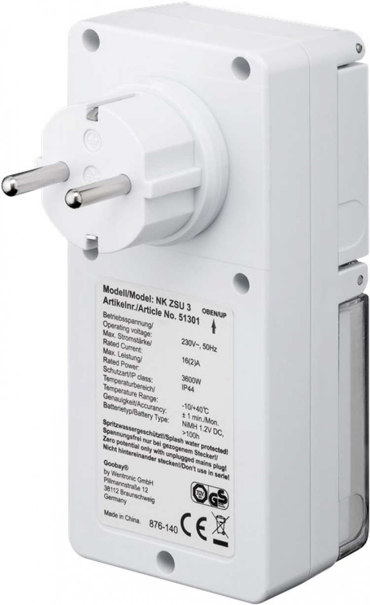 Goobay Set med 2, digital timer IP44 Lättanvänd digital timer Goobay Set med 2, digital timer IP44 Lättanvänd digital timer