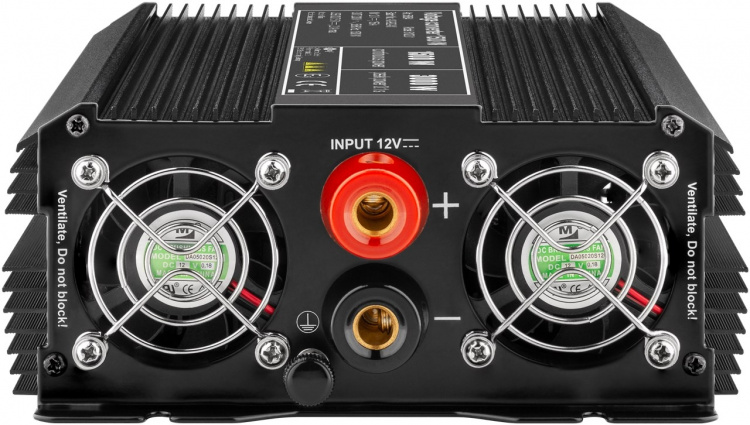 Goobay Spänningsomvandlare DC/AC (12V-230V / 1500W) omvandlar 12 V DC till 230 V AC