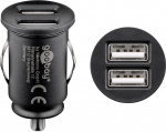 Goobay Dubbel USB-bilsladdare (15,5 W) 15,5 W max. 3,1 A (12/24 V) 2x USB