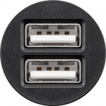 Goobay Dubbel USB-bilsladdare (15,5 W) 15,5 W max. 3,1 A (12/24 V) 2x USB