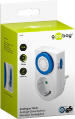 Goobay Analog timer lättmanövrerad mekanisk timer för eluttaget Goobay Analog timer lättmanövrerad mekanisk timer för eluttaget
