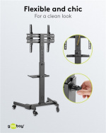 Goobay TV-esittelyjalusta Basic (koko L) 37-70 tuuman (94-178 cm) televisioille tai näytöille, joiden paino on enintään 35 kg Goobay TV-esittelyjalusta Basic (koko L) 37-70 tuuman (94-178 cm) televisioille tai näytöille, joiden paino on enintään 35 kg