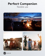 Waveaudio Wave Partyhögtalare bärbar Bluetooth-högtalare med mikrofon och LED-lampor för musiknjutning när som helst, var som helst