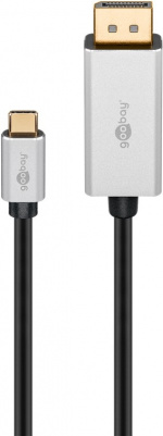 Goobay USB-C™ till DisplayPort™-adapterkabel, 2 m USB-C™-kontakt > DisplayPort™-kontakt