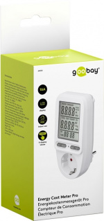 Goobay Digital energimätare Pro för mätning av energiförbrukningen för elektriska hushållsapparater Goobay Digital energimätare Pro för mätning av energiförbrukningen för elektriska hushållsapparater
