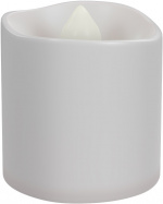 Goobay Uppsättning med 6 LED-värmeljus ljusuppsättning med fjärrkontroll, för inomhusbruk (IP20), varmvitt (2700 K), laddning via USB