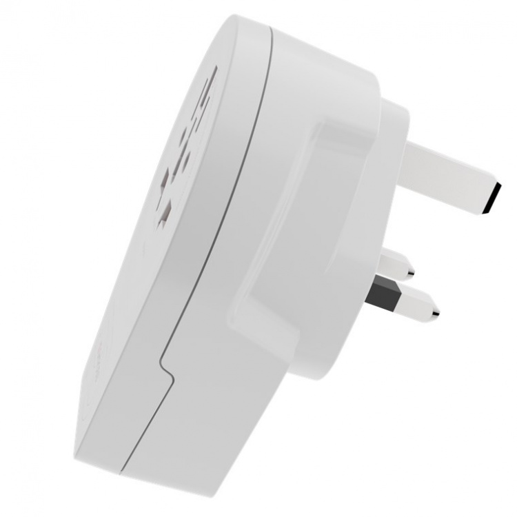 SKROSS World Adapter - World to UK USB-C™ PD för alla jordade och ojordade enheter (2- och 3-poliga), med integrerad, ultrasnabb USB-C™-laddare (Power Delivery) SKROSS World Adapter - World to UK USB-C™ PD för alla jordade och ojordade enheter (2- och 3-poliga), med integrerad, ultrasnabb USB-C™-laddare (Power Delivery)