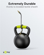 Goobay Ljudanslutningskabel AUX, 3,5 mm stereo, 5 m, Sharkskin Grey Pawl 3,5 mm plugg (3-stift, Stereo) > Pawl 3,5 mm plugg (3-stift, Stereo) Goobay Ljudanslutningskabel AUX, 3,5 mm stereo, 5 m, Sharkskin Grey Pawl 3,5 mm plugg (3-stift, Stereo) > Pawl 3,5 mm plugg (3-stift, Stereo)