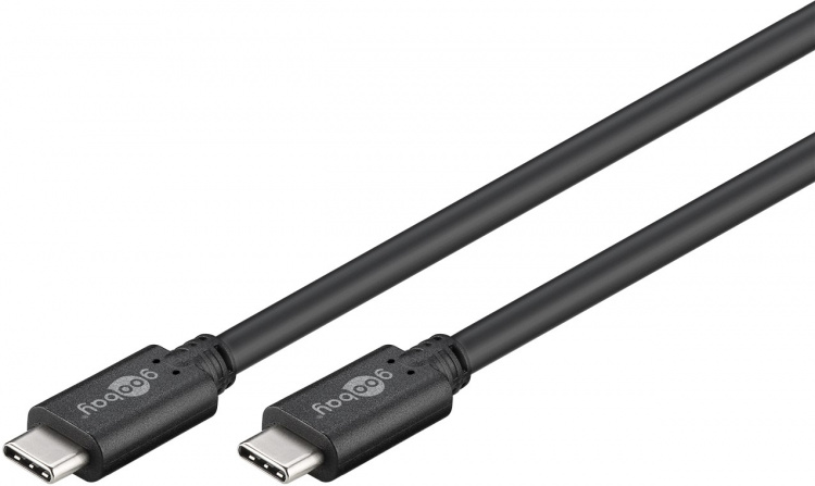 Goobay Sync & Charge SuperSpeed USB-C™-kabel (USB 3.2 Gen 1), USB-PD, 3 m USB-C™ plugg > USB-C™ plugg