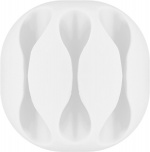 Goobay Kabelhantering 3 urtag, vit 4-pack för att ordna och fästa, avtagbar