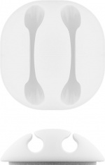 Goobay Kabelhanteringssats, vit 5-pack för att ordna och fästa, avtagbar Goobay Kabelhanteringssats, vit 5-pack för att ordna och fästa, avtagbar