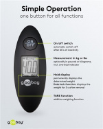 Goobay Digitaalinen matkatavaravaaka jopa 40 kg:n painolle Goobay Digitaalinen matkatavaravaaka jopa 40 kg:n painolle