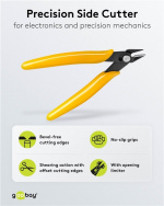 Fixpoint Precisionssidavbitare, 125 mm perfekt för elektriker och finmekaniker