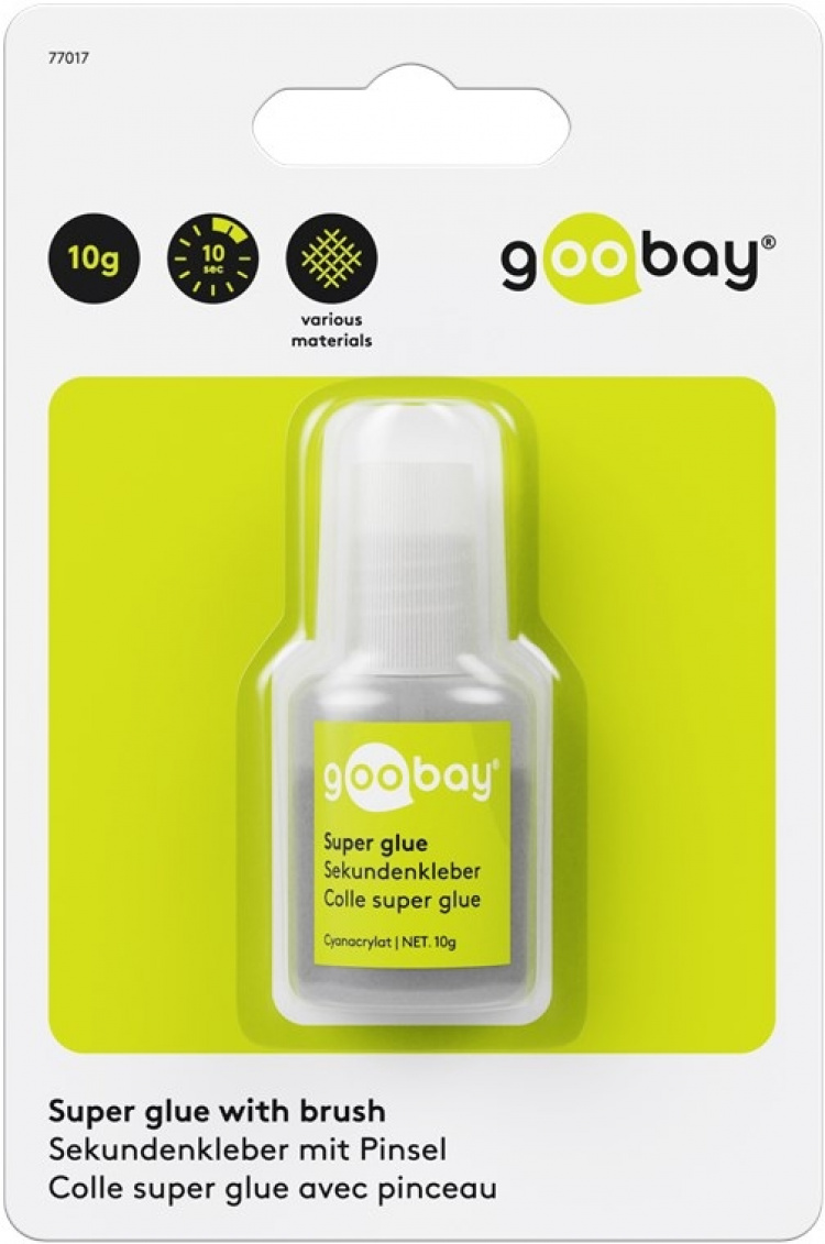 Goobay Superglue 10 g sopii monille alustoille Goobay Superglue 10 g sopii monille alustoille