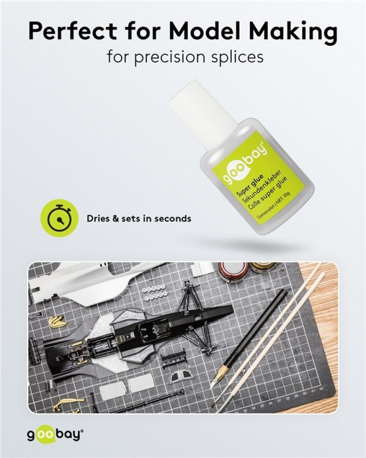 Goobay Superglue 10 g sopii monille alustoille Goobay Superglue 10 g sopii monille alustoille