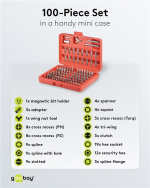 Fixpoint Bittisarja, 100-osainen bittisarja akkuruuvinvääntimille ja räikkälaitteille