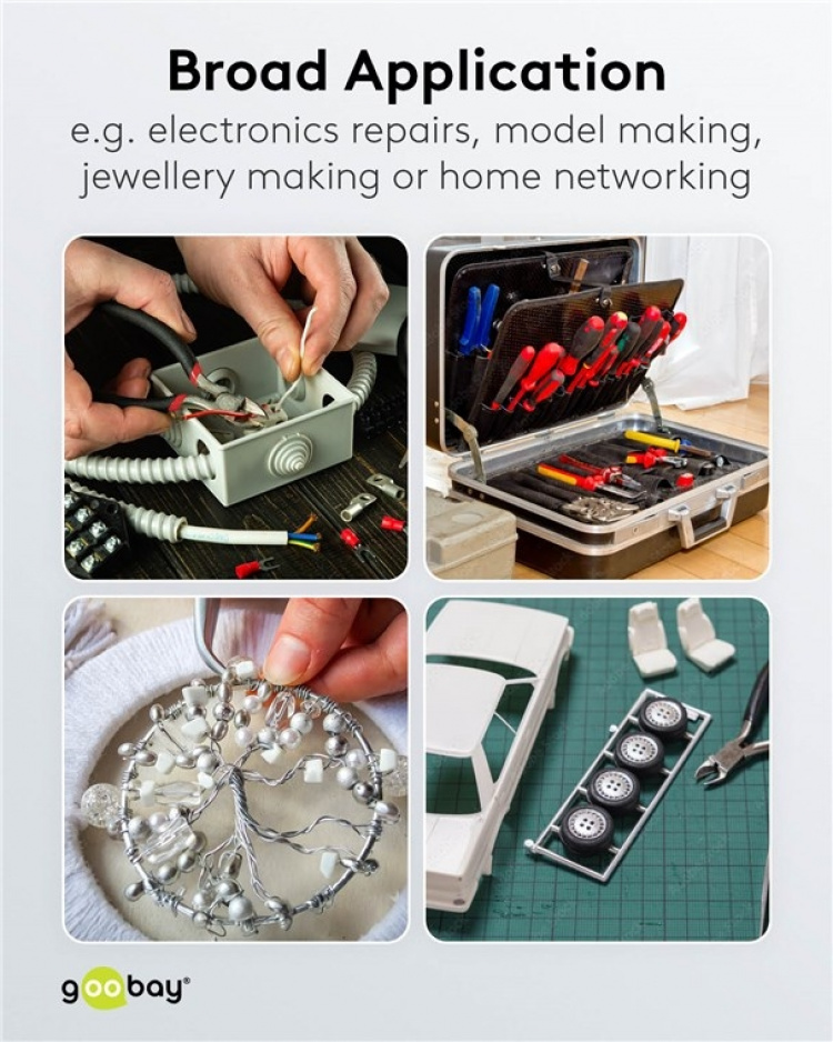 Goobay Sidavbitare, 110 mm perfekt för elektriker och finmekaniker Goobay Sidavbitare, 110 mm perfekt för elektriker och finmekaniker