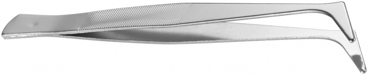 Fixpoint Pincettsats, 4 delar 1x spetsig pincett, rak, 1x spetsig pincett, böjd, 1x platt pincett, böjd, 1x tvärpincett, 110 mm