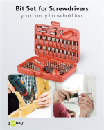 Fixpoint Bitssats, 113 delar bitsats för sladdlösa skruvmejslar och spärrnycklar