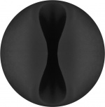 Goobay Kabelhantering 1 urtag (mini), svart 5-pack för att ordna och fästa, avtagbar