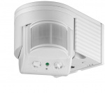 Goobay Infraröd rörelsedetektor för väggmontering, 180° detektering, 12 m räckvidd, för utomhusbruk (IP44), LED-anpassad Goobay Infraröd rörelsedetektor för väggmontering, 180° detektering, 12 m räckvidd, för utomhusbruk (IP44), LED-anpassad