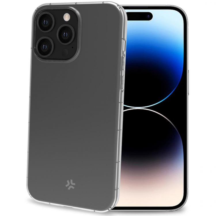 Celly Hexagel Anti-shock case iPhone 15 Pro Transparent