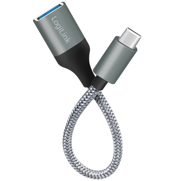 LogiLink USB-C uros USB-A naaras OTG 15W 0.15m 0.15m