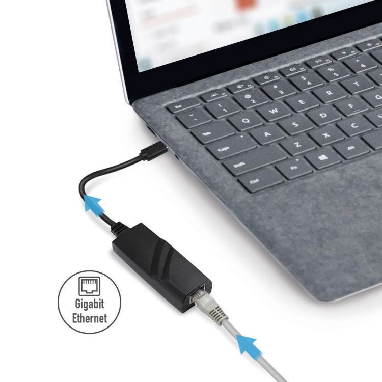 LogiLink USB-C -> Nätverksuttag RJ45 Gigabit