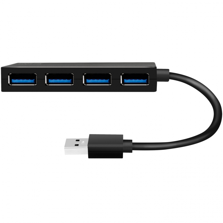 LogiLink USB 3.0-hub (3.2 Gen1) 4 USB-A-portar LogiLink USB 3.0-hub (3.2 Gen1) 4 USB-A-portar