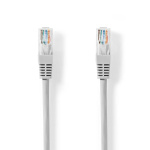 Nedis CAT5e verkkokaapeli | U/UTP | RJ45 uros | RJ45 uros | 15.0 m | Pyöreä | PVC | Harmaa | Label