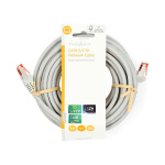 Nedis CAT6 Verkkokaapeli | RJ45 uros | RJ45 uros | S/FTP | 10.0 m | Pyöreä | LSZH | Harmaa | Label Nedis CAT6 Verkkokaapeli | RJ45 uros | RJ45 uros | S/FTP | 10.0 m | Pyöreä | LSZH | Harmaa | Label