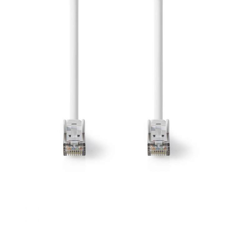 Nedis Cat 8.1 verkkokaapeli | S/FTP | RJ45 uros | RJ45 uros | 5.00 m | Pyöreä | LSZH | Valkoinen | Label