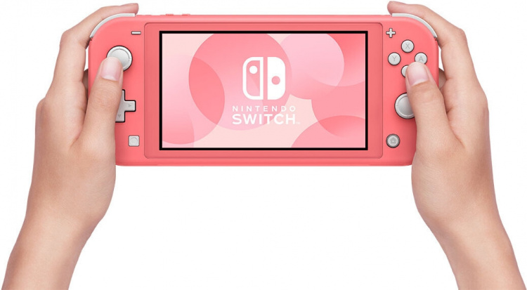 Nintendo Switch Lite -pelikonsoli, pinkki