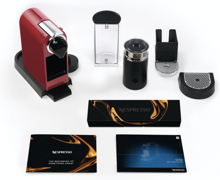 Krups Nespresso Citiz & Milk -kapselikeitin, punainen