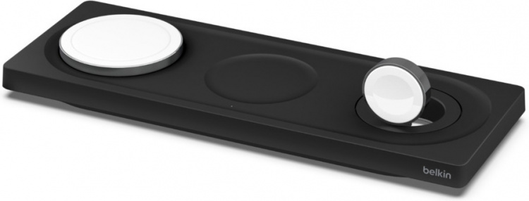 Belkin BoostCharge Pro 3-in-1 -langaton latausalusta MagSafella, musta