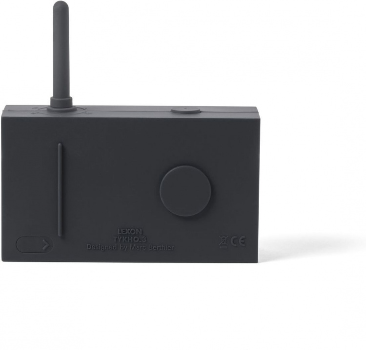 Lexon Tykho3 -FM-radio Bluetooth-yhteydellä, harmaa